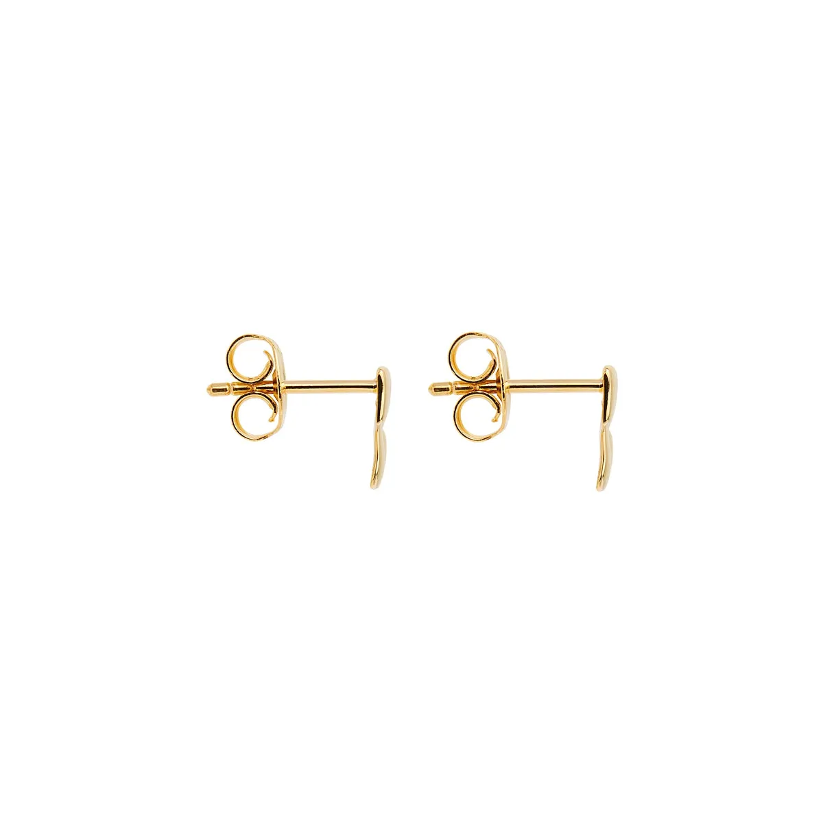 Weave Stud Earrings - Gold Plated