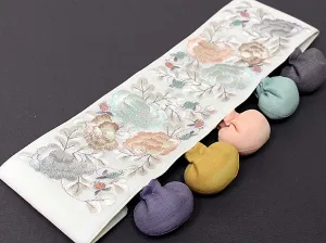 White Floral Garden Dol Belt (Band Type)