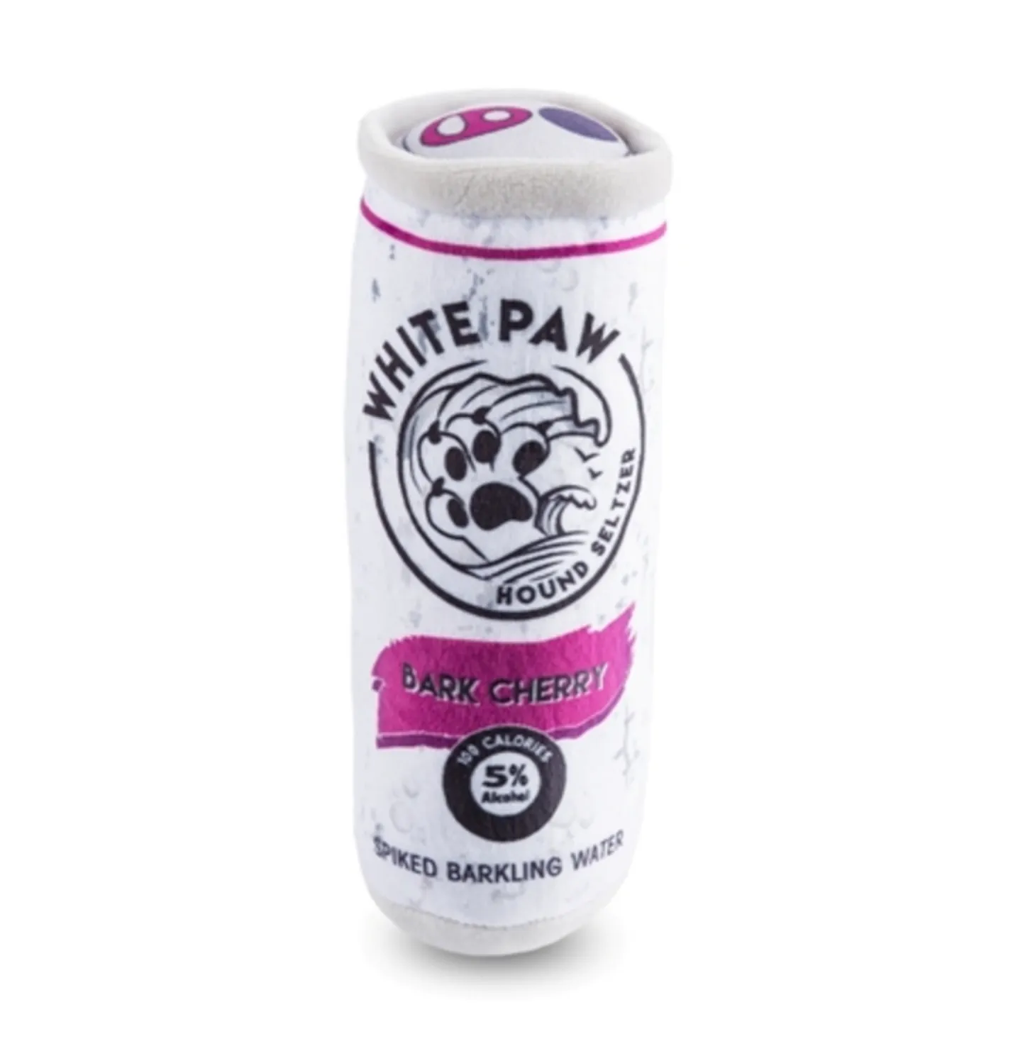 White Paw ~ Bark Cherry Seltzer Dog Toy