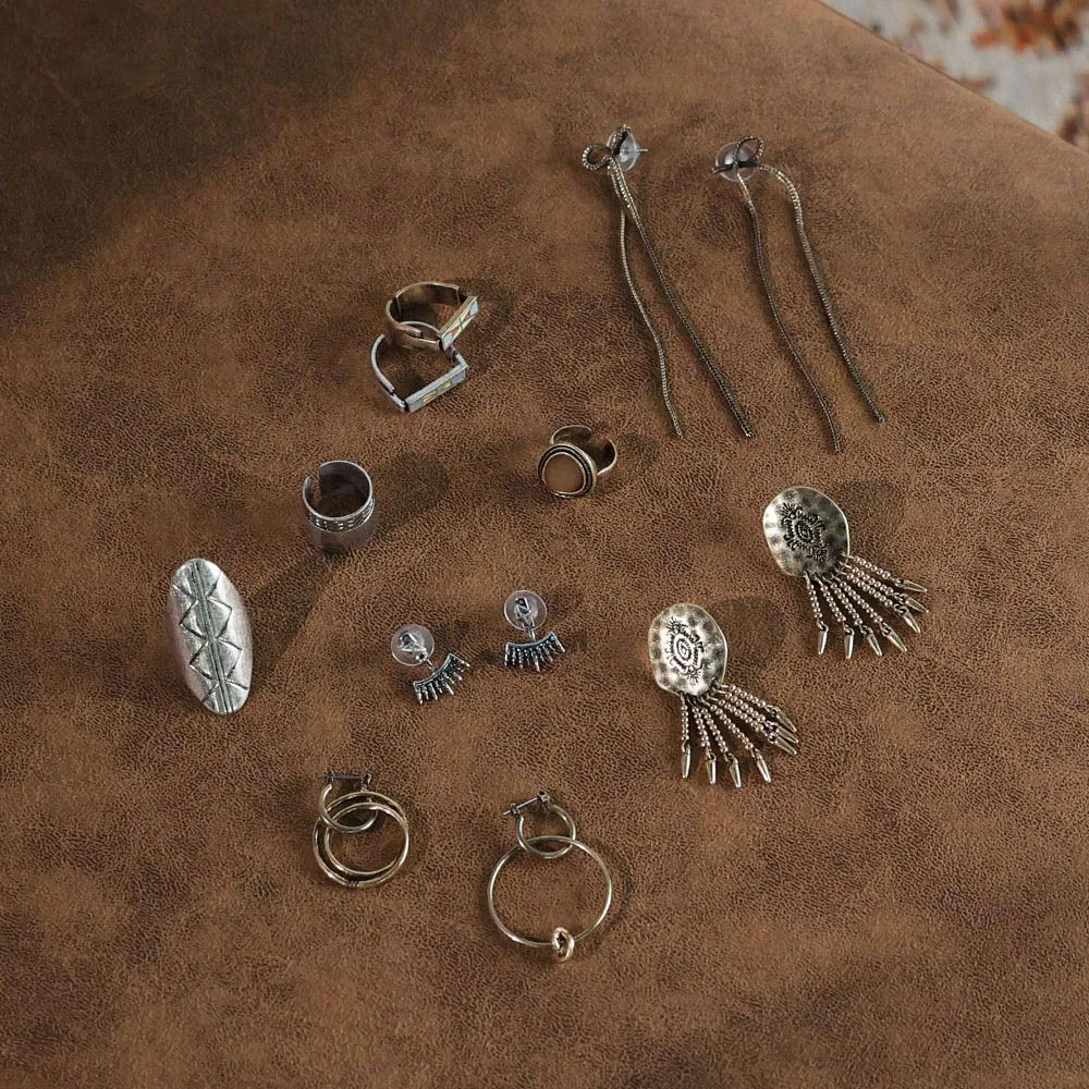 Wide Half Textured Open Pinky Ring