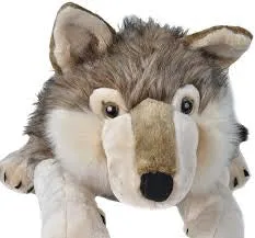 Wild Republic Jumbo Wolf Plush, Giant Stuffed Animal, Plush Toy, Gifts for Kids, 30 Inches
