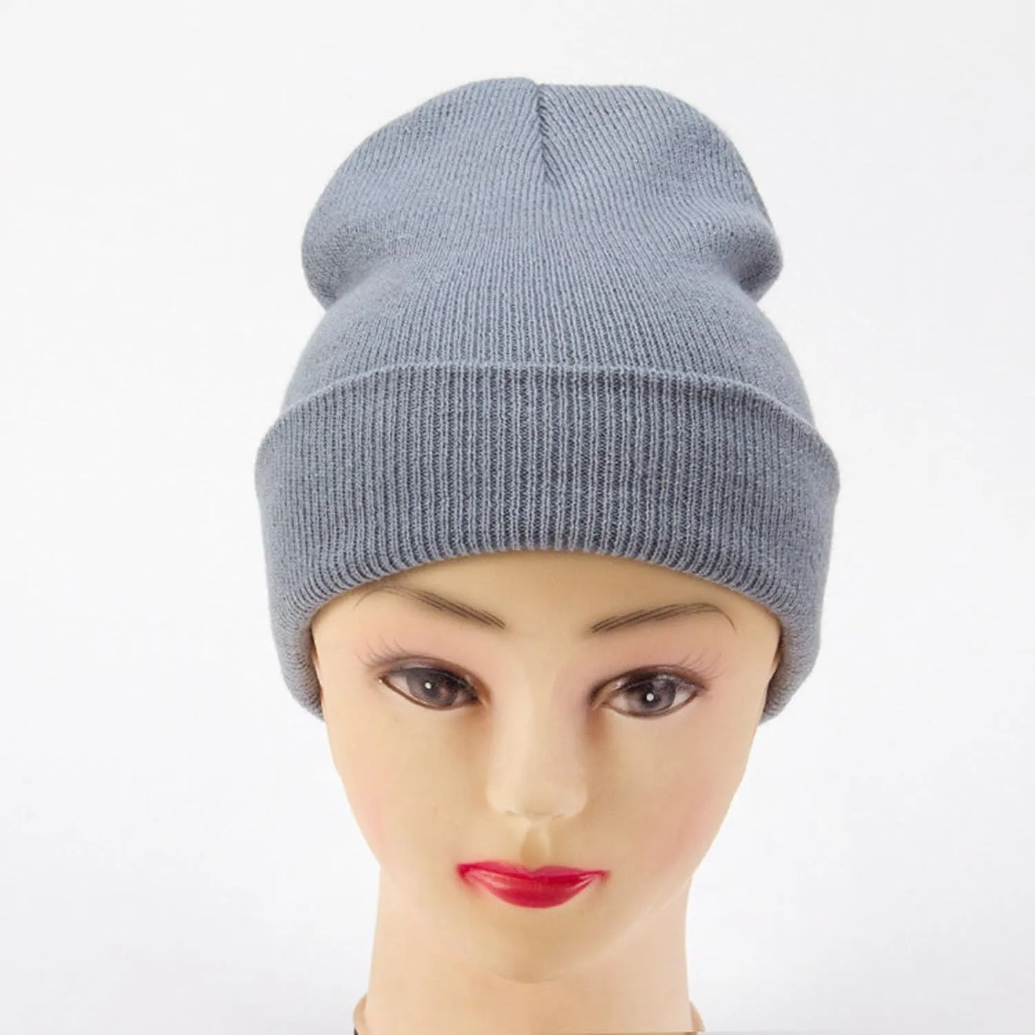 Winter Beanie Hats for Men Women Unisex Beanie Winter Knitted Cuffed Soft Warm Hat Ski Watch Cap Cuffed Beanie