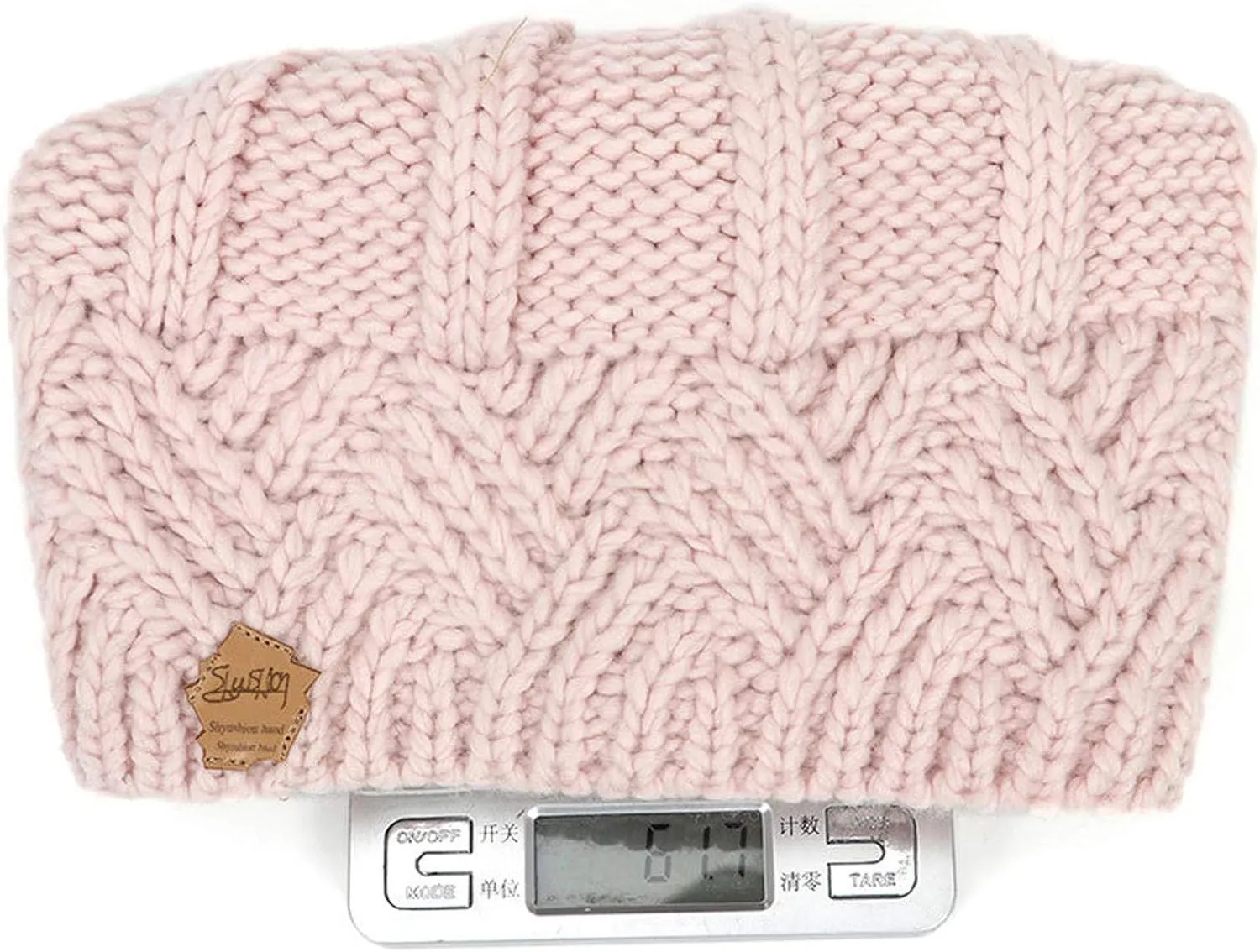 Winter Fashion Knitted Wool Beanie Hat Beanies Cuffed Plain Skull Hat Knitted Watch Hat Warm Beanies for Women Girls (Pink-06#A, One Size)