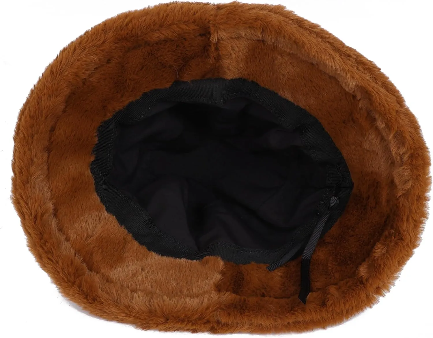 Winter Fluffy Fuzzy Bucket Hat Plush Furry Faux Fur Fisherman Hats Warm Hat for Women