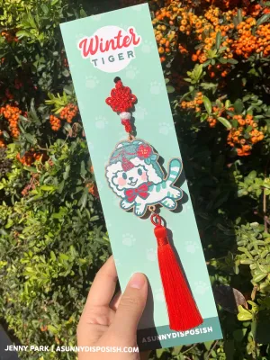 Winter Tiger Wooden Norigae