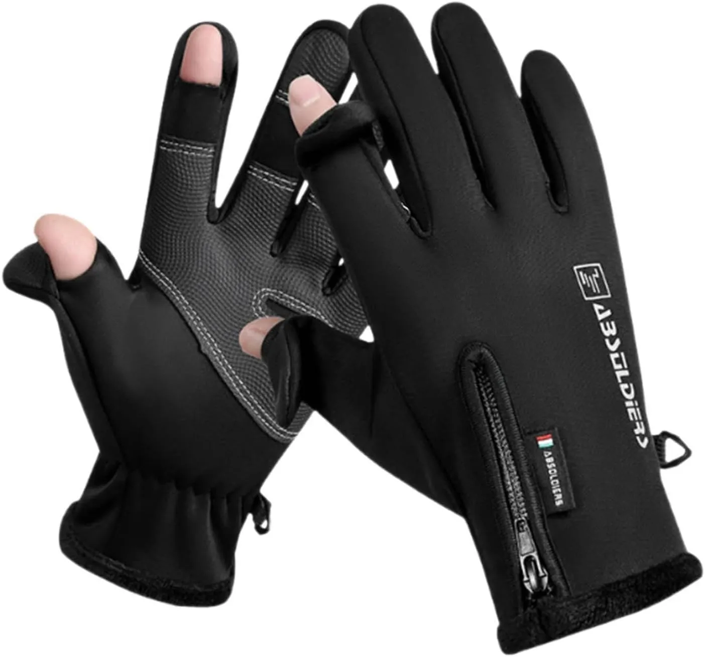 Winter Warm Gloves Touchscreen Cold Weather Driving Gloves, Slip Waterproof Fingerless Touchscreen Gloves Windproof Slip Sports Gloves for Cycling Running Skiing Hiking Climbing/2509