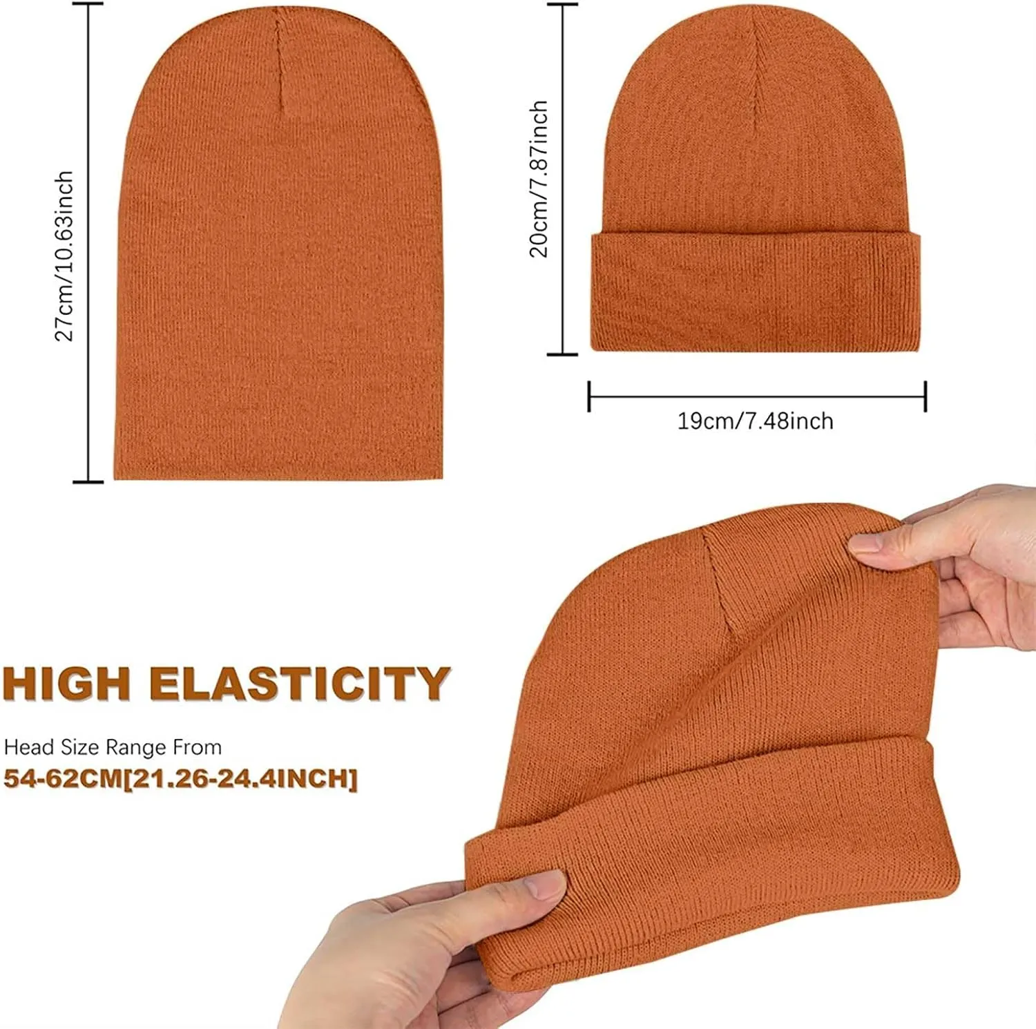 Winter Watch Skullies Cap Men Thermal Warm Beanie Hat Thick Windproof Unisex for Outdoor Sports