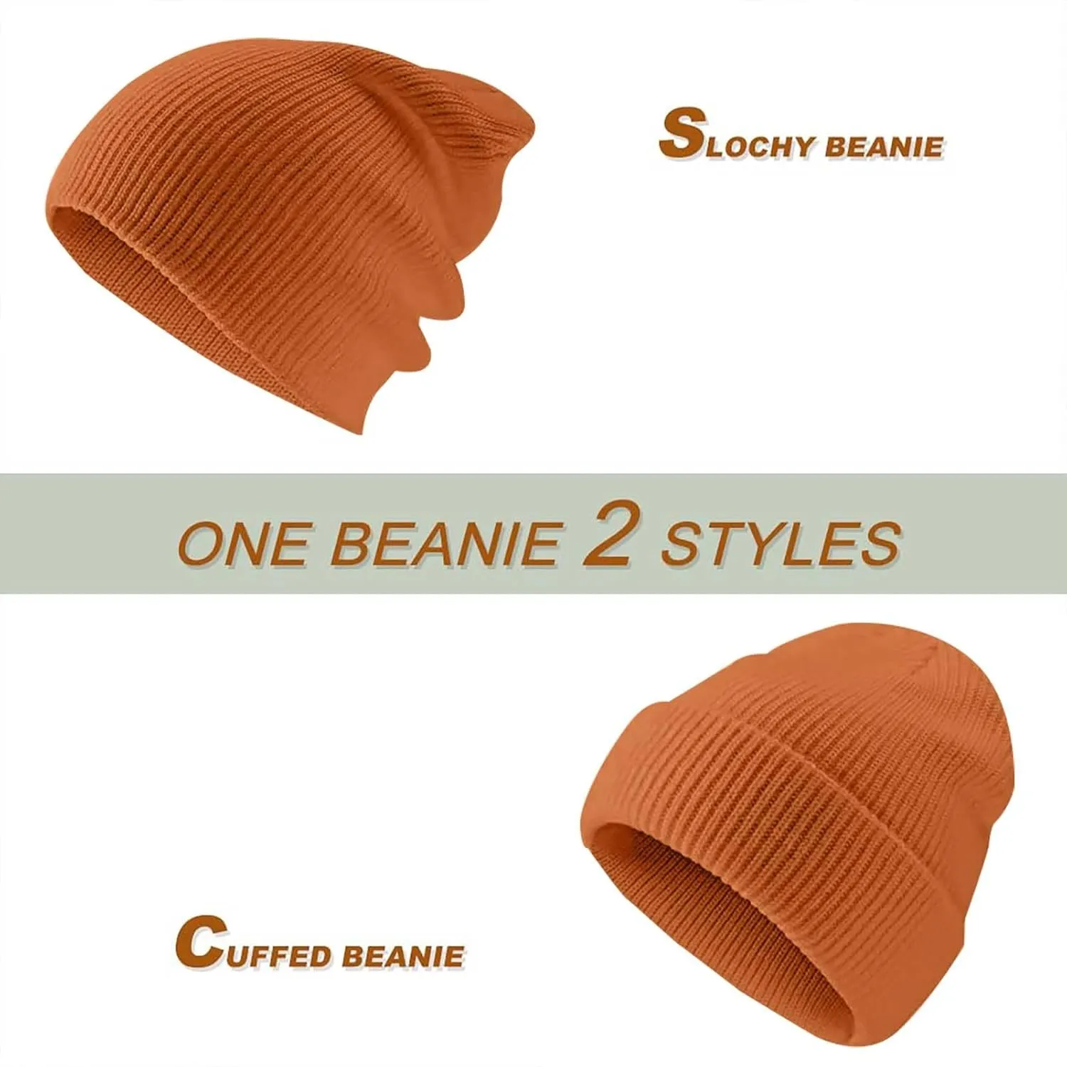 Winter Watch Skullies Cap Men Thermal Warm Beanie Hat Thick Windproof Unisex for Outdoor Sports