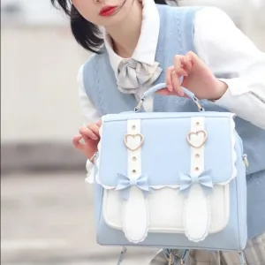 Winterfall Academy Bunny    Bag Kawaii Academia Y2K Cottagecore Coquette Fairycore Dollette Princesscore