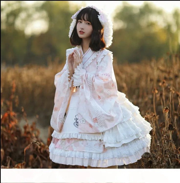 With PUJI~Xiaochunrihe~Wa Lolita OP Dress