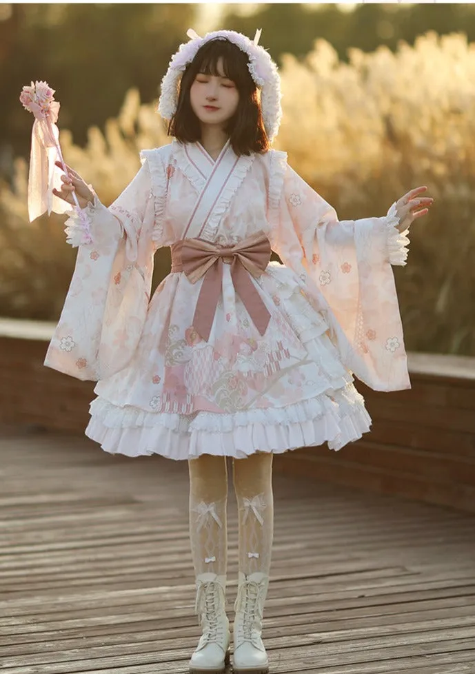 With PUJI~Xiaochunrihe~Wa Lolita OP Dress