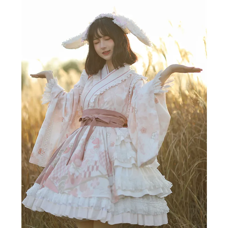 With PUJI~Xiaochunrihe~Wa Lolita OP Dress