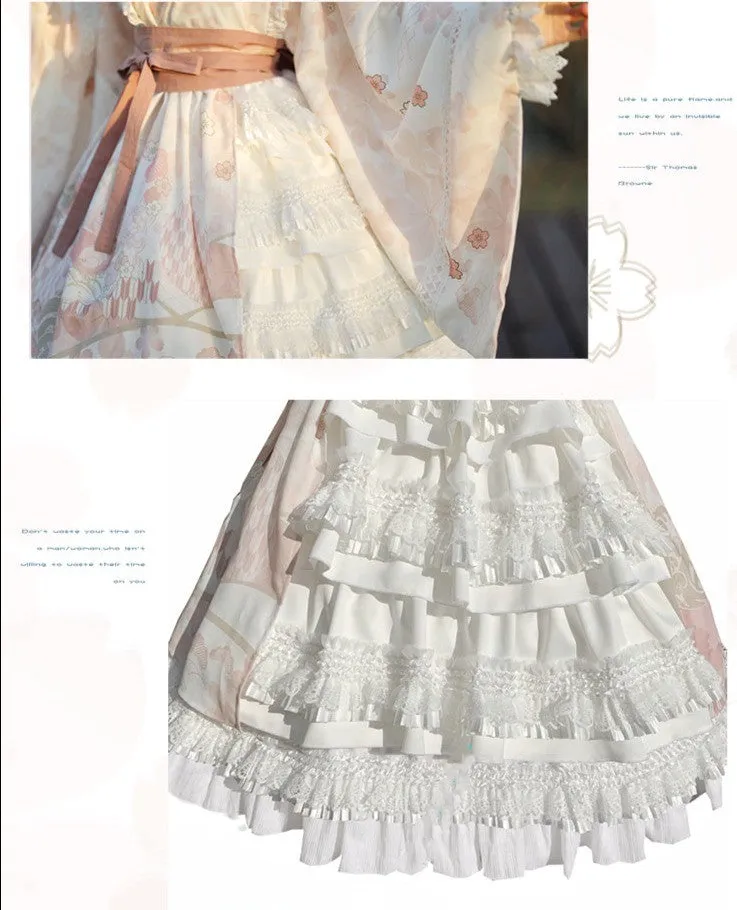 With PUJI~Xiaochunrihe~Wa Lolita OP Dress
