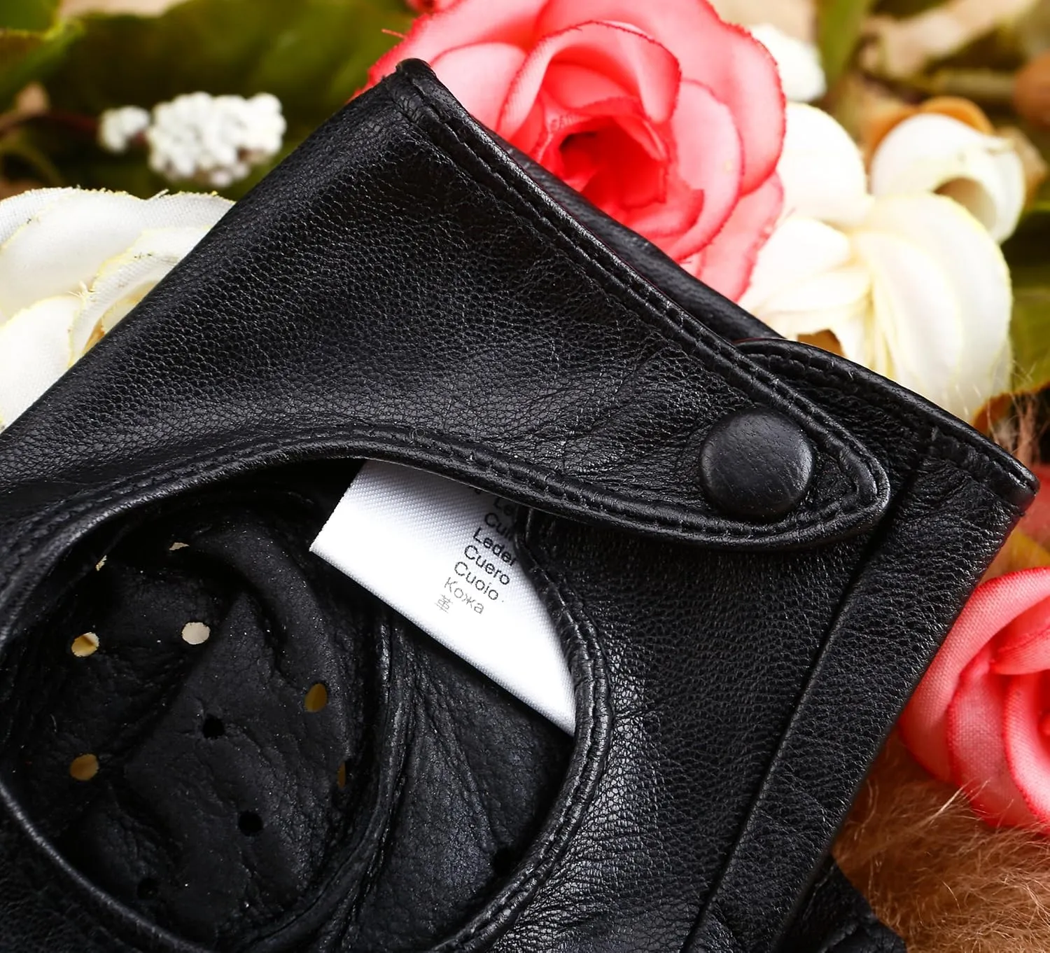 Women Classic Fingerless Nappa Leather Driving Gloves Lambskin Fitness Outdoor Unlined Gloves