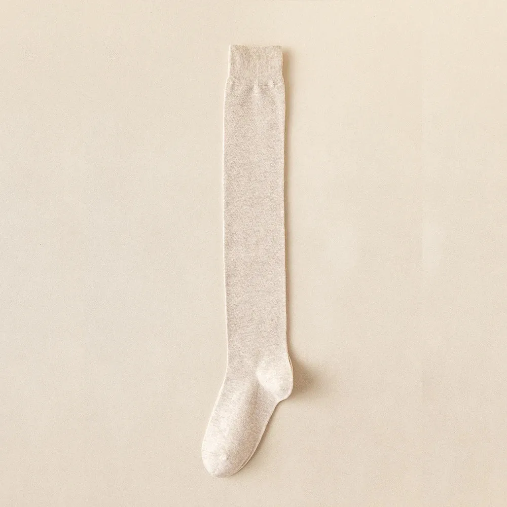 Women Cotton Over-The-Knee Tube Socks