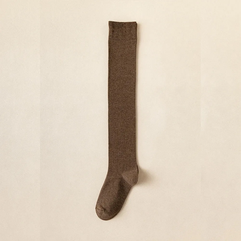 Women Cotton Over-The-Knee Tube Socks