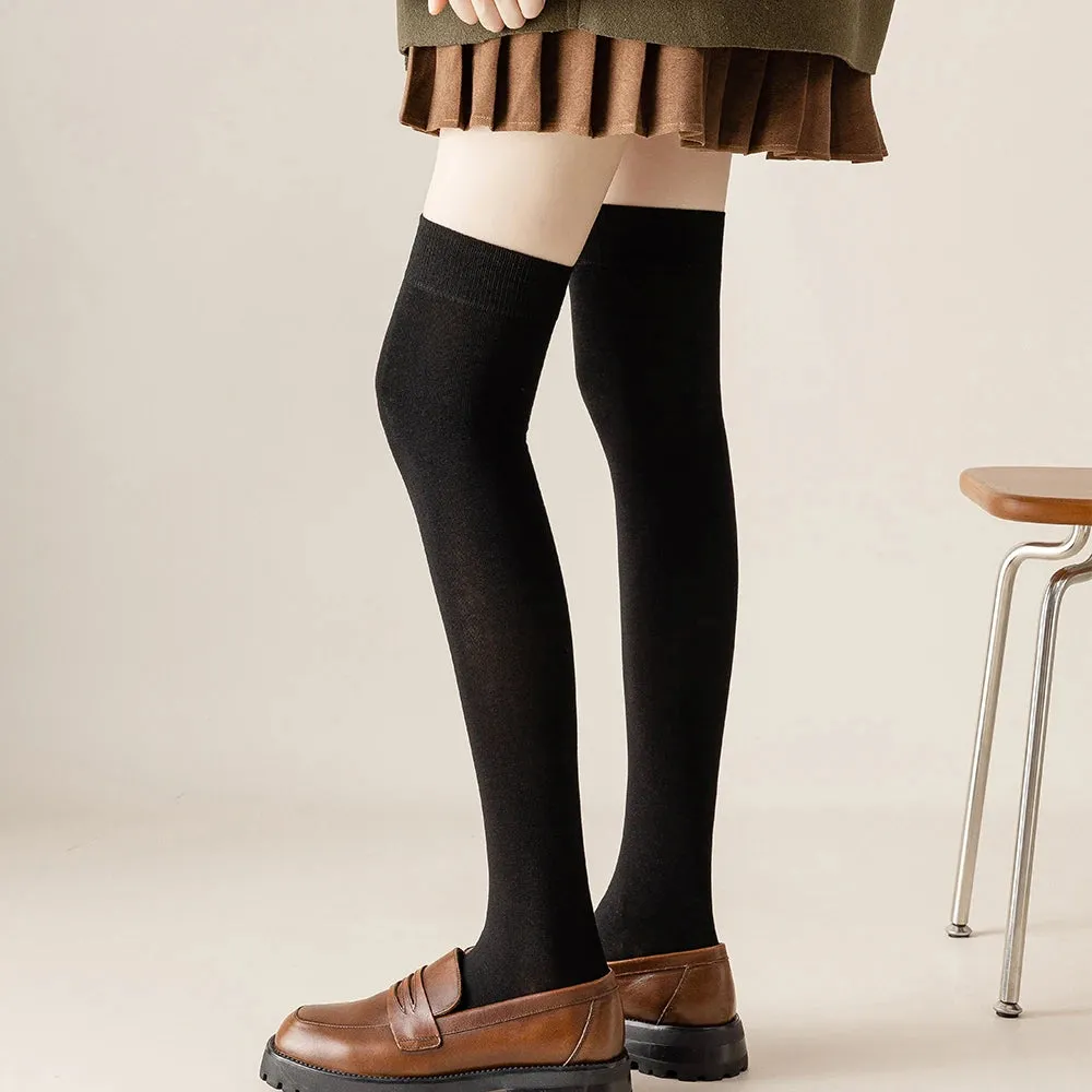 Women Cotton Over-The-Knee Tube Socks