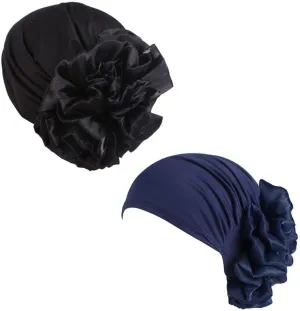Women Flower Elastic Turban Beanie Head Scarf wrap Chemo Cap hat for Cancer Patient