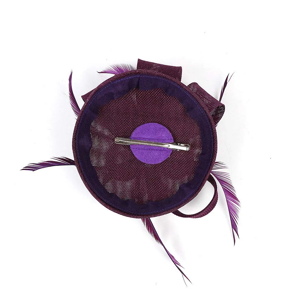 Women Girl Fascinators Hair Clip Vintage Wedding Fashion for Cocktail Ball Wedding Ascot Hats Flower
