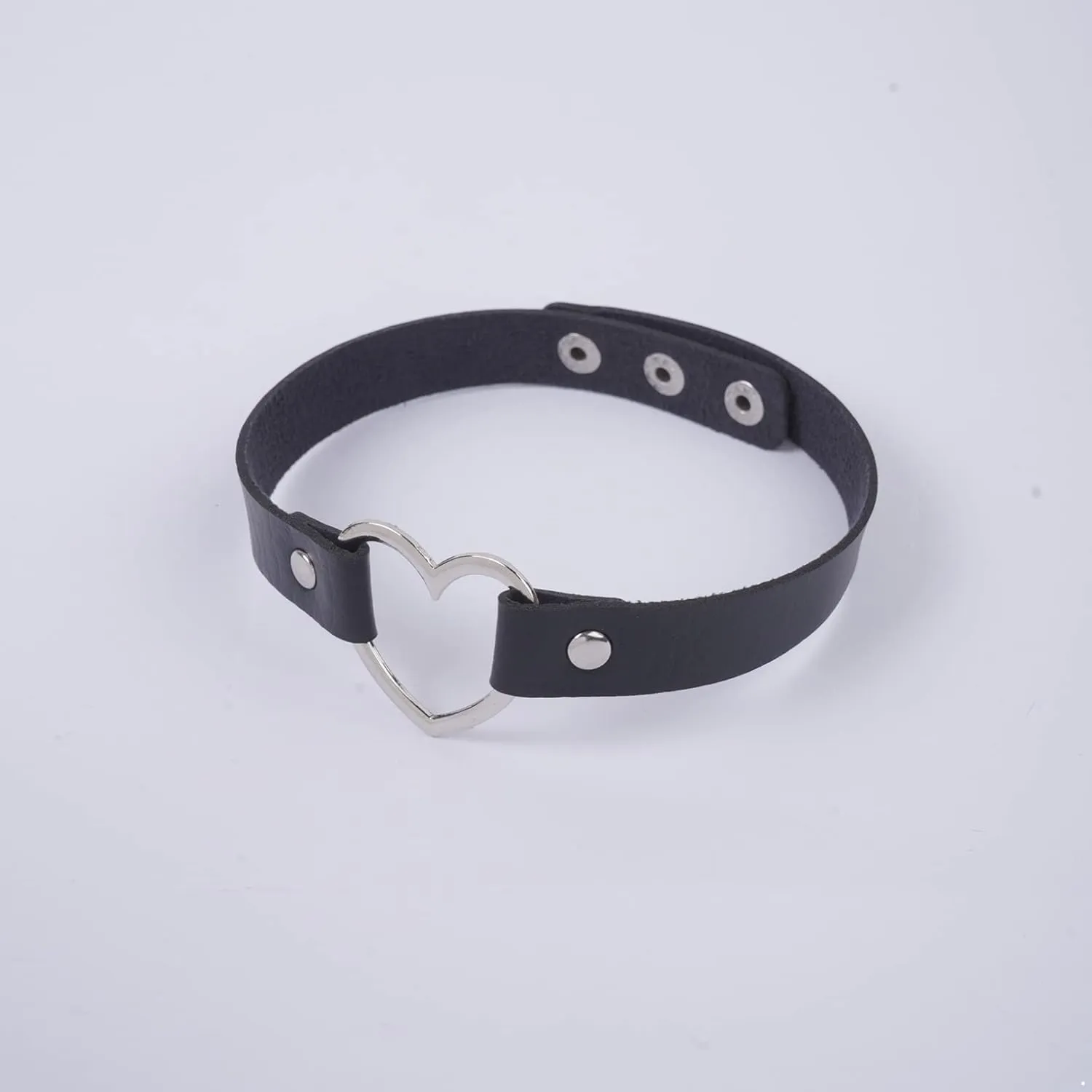 Women Half Fingerless Rivets Gloves PU Leather Dance Jazz Style Punk Gloves with Choker Necklace