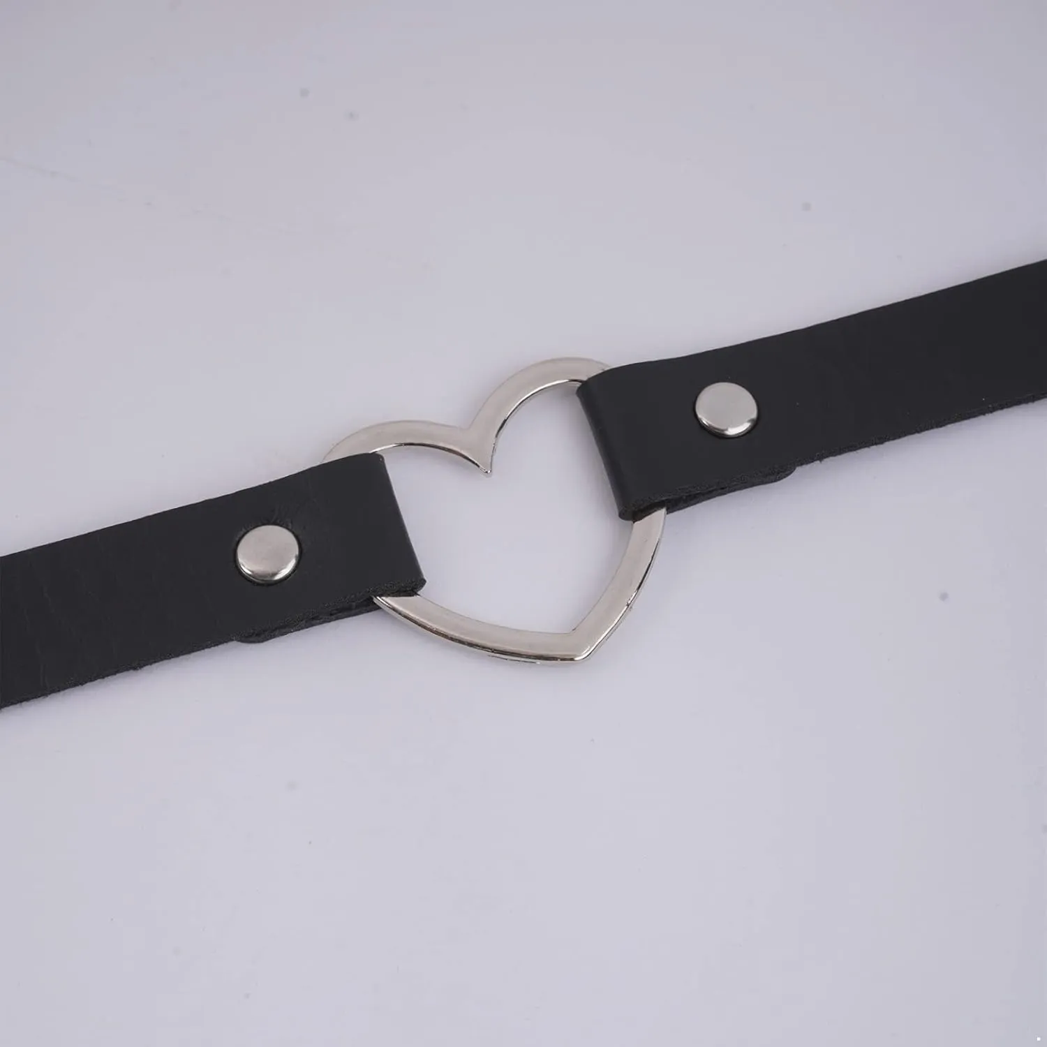 Women Leather Choker Collar Gothic Punk Rock Half Finger Rivets Gloves Adjustable Neck Collar for Halloween Costume