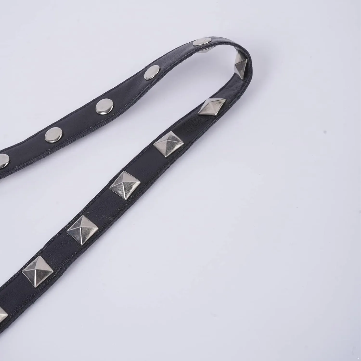 Women Leather Choker Collar Gothic Punk Rock Half Finger Rivets Gloves Adjustable Neck Collar for Halloween Costume