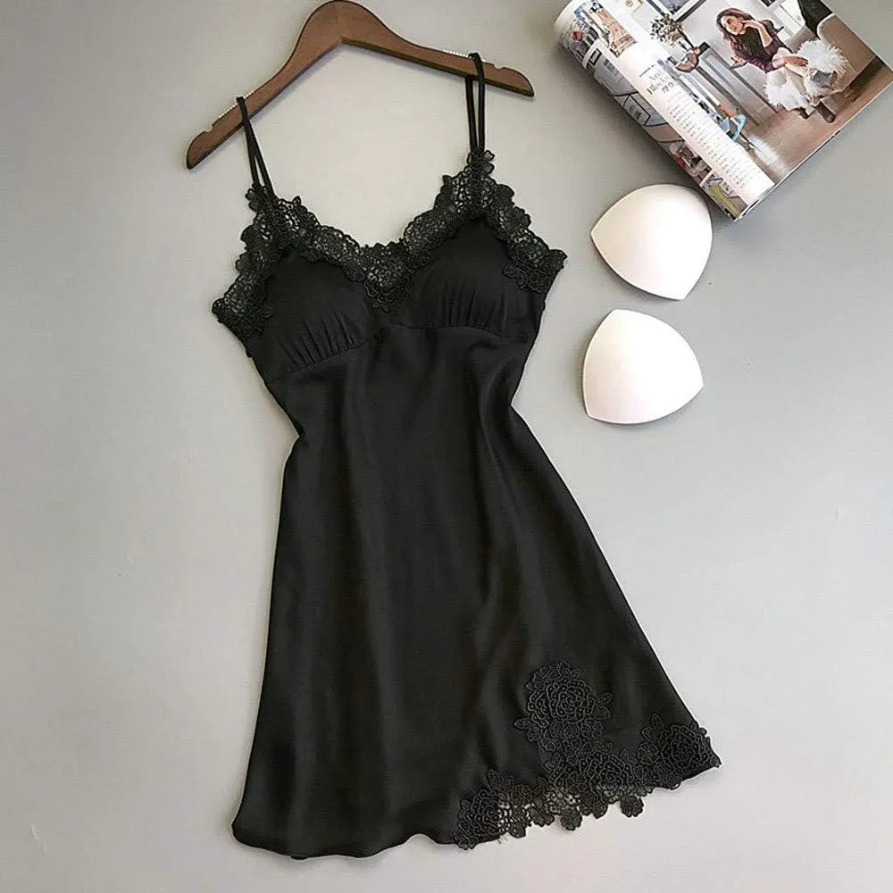 Women Lingerie Set Wedding Lace Chemise Sexy Teddy Satin Babydoll Lingerie Chemise Velvet Bodysuit