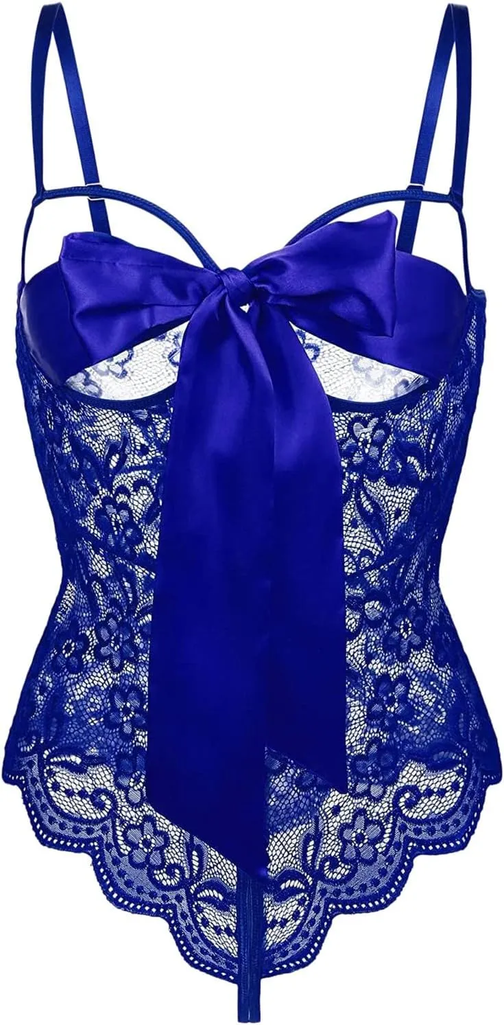 Women Lingerie Sexy Nightwear Bra and Panties Mini Teddy Strap Slips Party Wedding Night