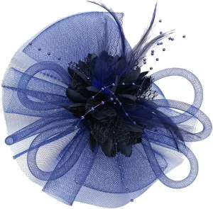 Women Organza Dress Fascinator Lady Cocktail Tea Party Church Vintage Wedding Fashion Bridal Flower Hat