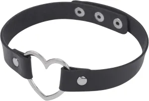 Women Punk Rivets PU Leather Choker Necklace Half Finger Belt Up Closure Rivets Gloves Night Club Party Costume