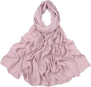 Women Silk Hijab Scarf Muslim Scarves Plain Shawls Solid Headscarf Wraps Islam Turban Headband Ramadan