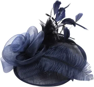 Women's Feather Flower Fascinators Tea Party Hats for Women Vintage Headband Fascinator Wedding Cocktail Hair Clip