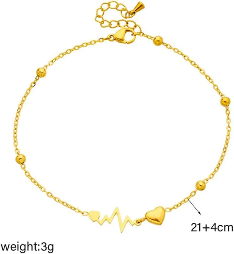 Women's Foot Chain Gold Chain, Women's Gold Foot Chain Gold Chain Low Allergy Gold Jewelry Gift, Gift for Women