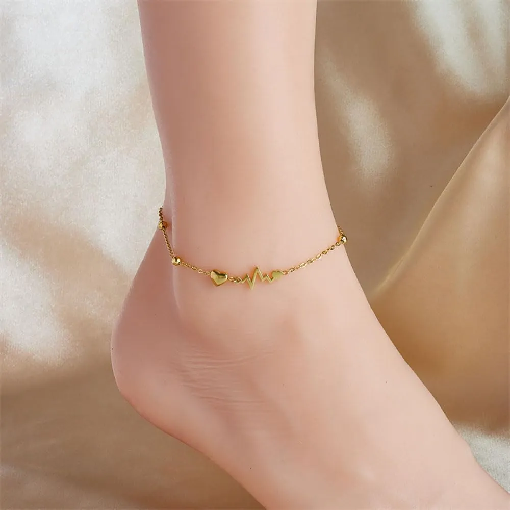 Women's Foot Chain Gold Chain, Women's Gold Foot Chain Gold Chain Low Allergy Gold Jewelry Gift, Gift for Women