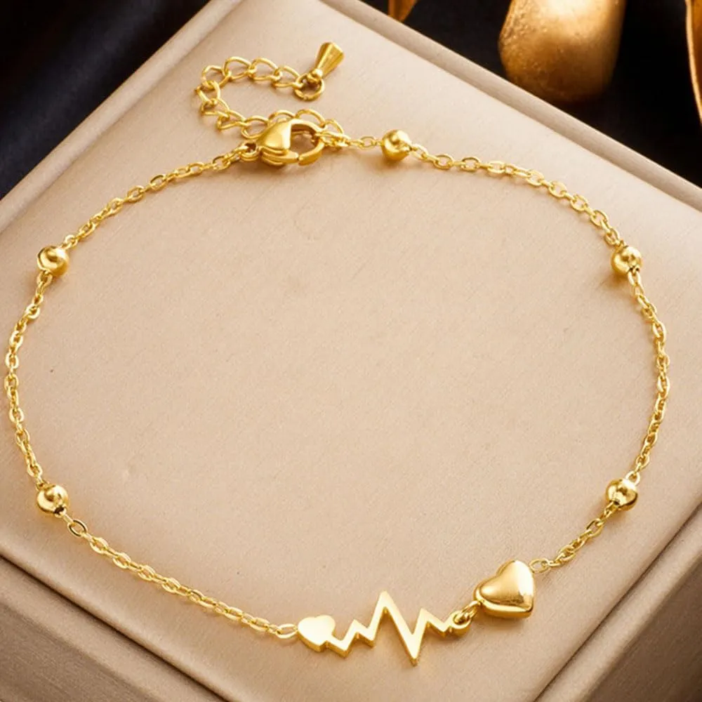 Women's Foot Chain Gold Chain, Women's Gold Foot Chain Gold Chain Low Allergy Gold Jewelry Gift, Gift for Women