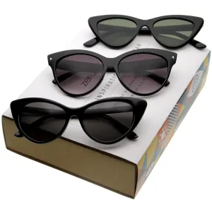 Women's Iconic Retro Cat Eye Sunglasses C053 [Promo Box]