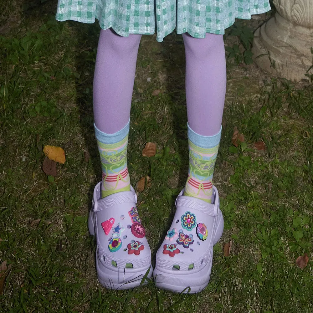 Women's Kawaii Colorful Striped Socks