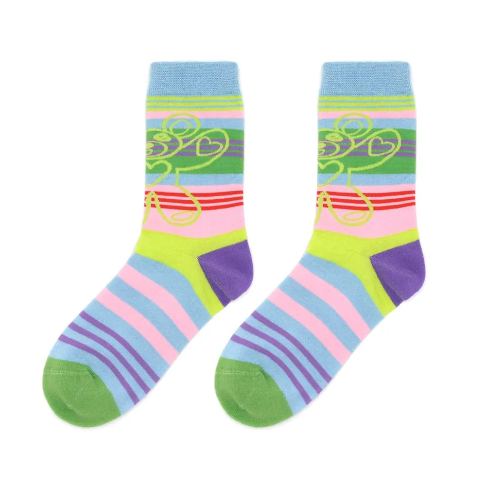 Women's Kawaii Colorful Striped Socks