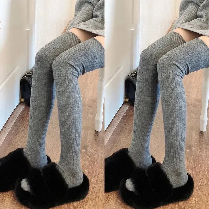 Women's Knitted Over-Knee Socks - Winter Lolita Style