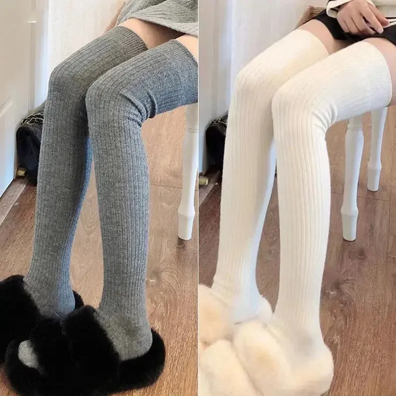 Women's Knitted Over-Knee Socks - Winter Lolita Style
