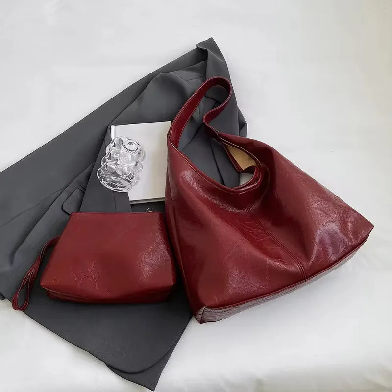 Women’s Large Capacity Shoulder Bag Two-Piece Set