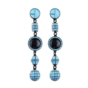 Womens Long Geometric Dangle Drop Earrings
