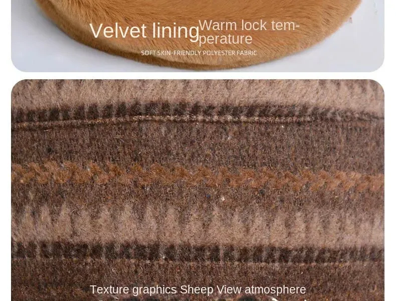 Women’s Patterned Fur Bucket Hats