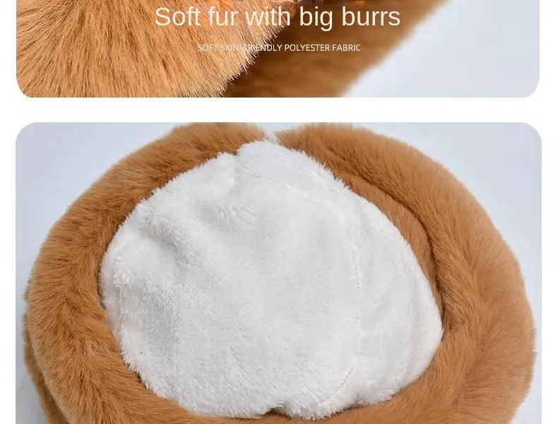 Women’s Patterned Fur Bucket Hats
