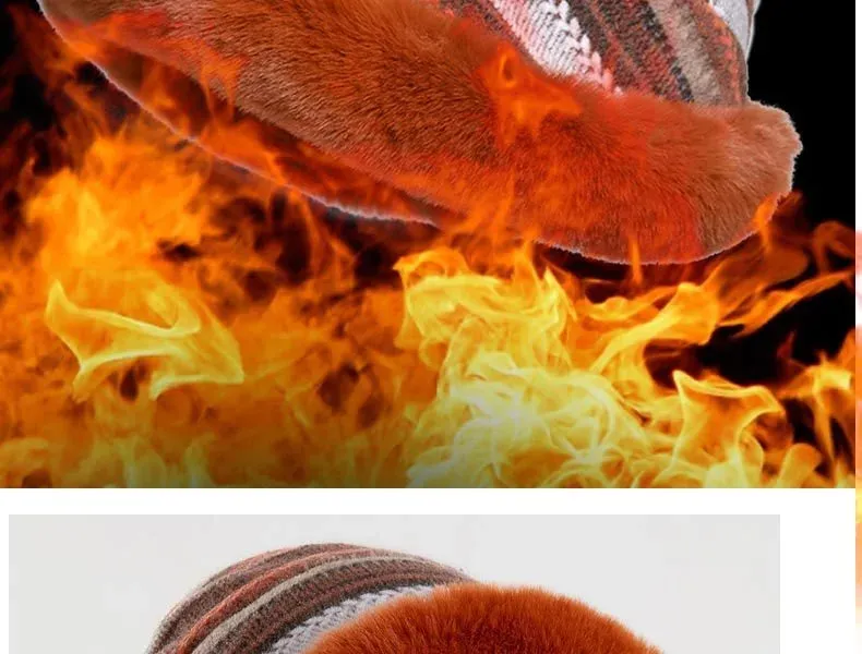 Women’s Patterned Fur Bucket Hats