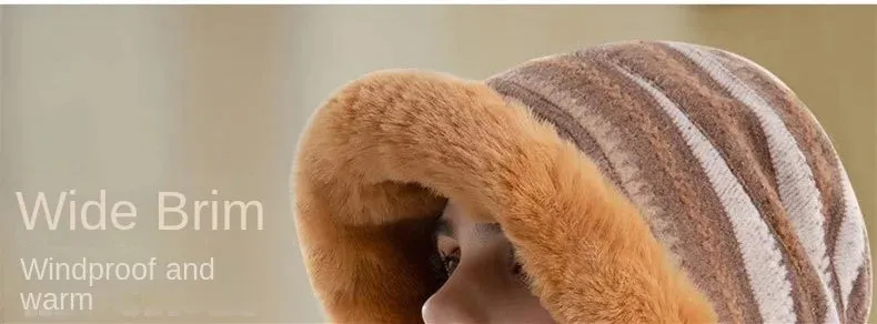 Women’s Patterned Fur Bucket Hats