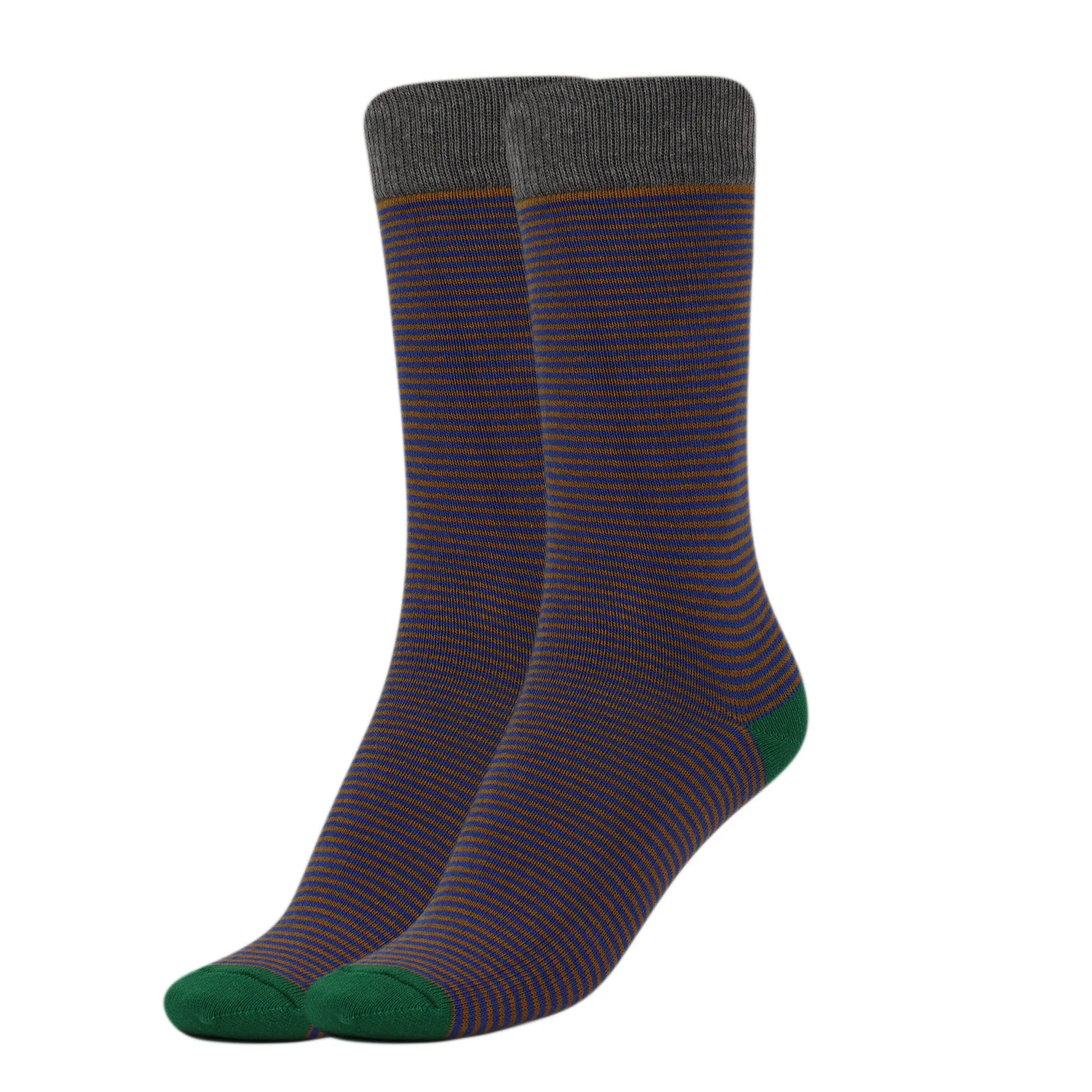 Women's Striped Cotton Crew Socks Size 9-11 Colorful Casual Socks 1 Pair