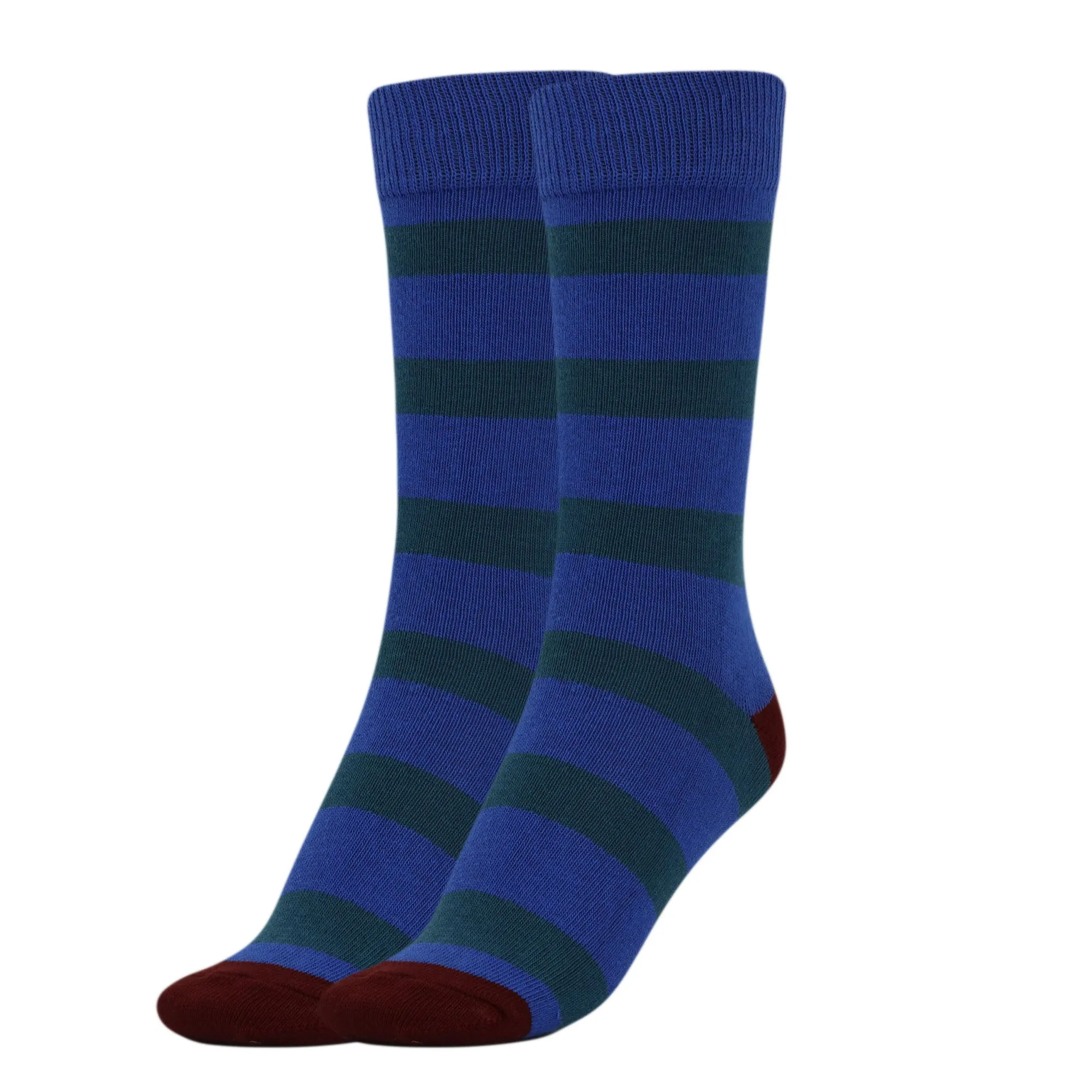 Women's Striped Cotton Crew Socks Size 9-11 Colorful Casual Socks 1 Pair
