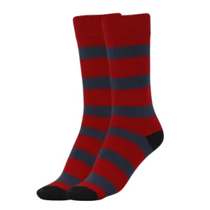 Women's Striped Cotton Crew Socks Size 9-11 Colorful Casual Socks 1 Pair