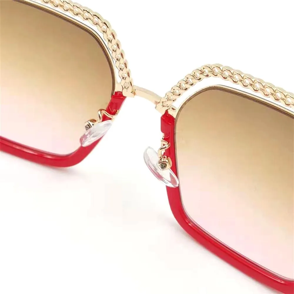 Women's Sunglasses Alloy Watch Chain Sunshade UV400